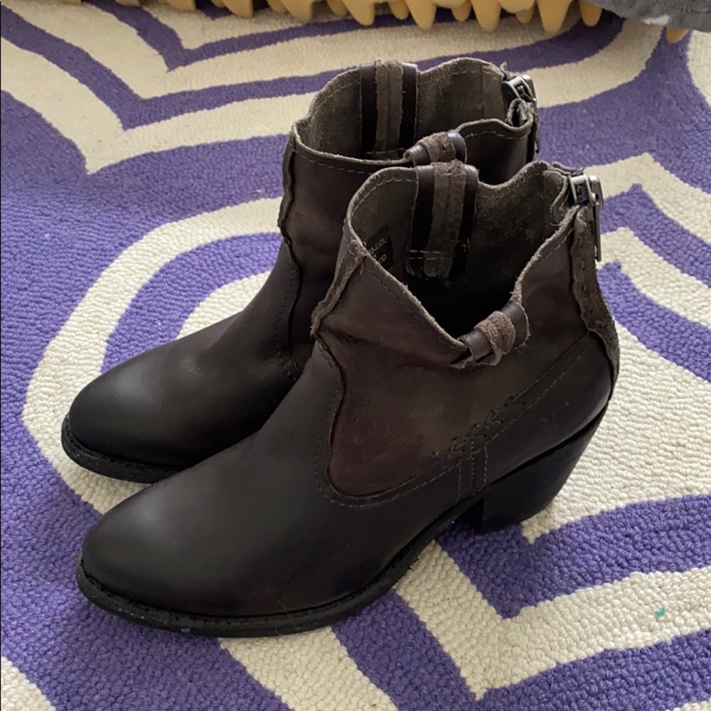 Frye Booties with heel and zipper